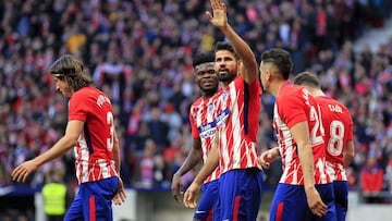 Diego Costa celebra su gol al Athletic: los cuatro que lleva han sido en la segunda mitad.