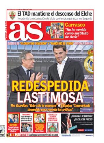 Las portadas de AS de julio
