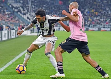 Dani Alves, in action with Juventus