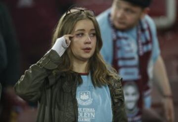 West Ham celebrations after the last game at the Boleyn Ground