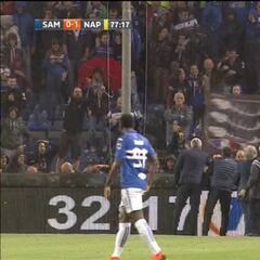 Se suspende el partido por cánticos contra los napolitanos