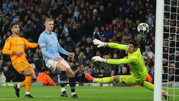 Haaland pone fin a su sequía ante el Madrid