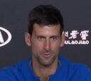 Djokovic cuando le mencionan a Nadal:"Es mi rueda de prensa"