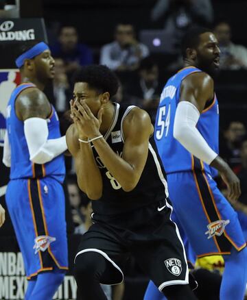 Te dejamos las mejores postales que dejó el primero de los dos partidos de NBA que se jugarán en el país. El Thunder visitó a los Nets en la Arena Ciudad de México.