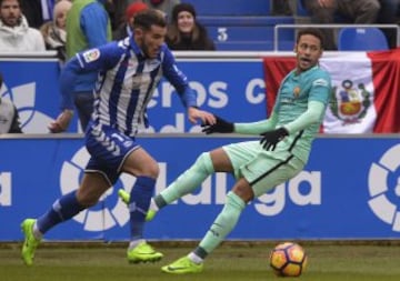 Neymar y Theo Hernández.