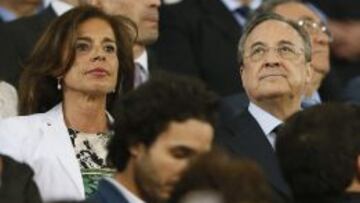 La alcaldesa de Madrid, Ana Botella, y el presidente del Real Madrid, Florentino P&eacute;rez.