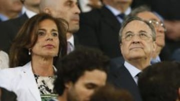 La alcaldesa de Madrid, Ana Botella, y el presidente del Real Madrid, Florentino P&eacute;rez.