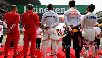 Vettel, Raikkonen, Hamilton, Ricciardo y Sergio Pérez.