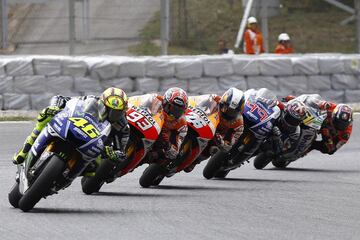 El Gran Premio de Catalunya (hasta 1995: Gran Premio de Europa) se añadió al calendario del mundial en 1991, como complemento del Gran Premio de España en Jerez, aunque ese año se corrió en el circuito del Jarama. España es el país que alberga más GP del 