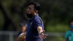 Raúl Alpízar durante un partido de los Pumas.