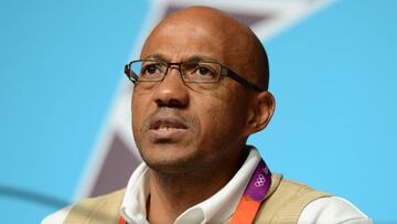 El namibio Frank Fredericks, que ha sido suspendido del Consejo Directivo de la IAAF. 