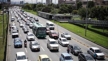 Vehículos en la Autopista Norte.