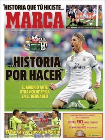 Portadas de la prensa deportiva