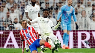 Camavinga, durante el Real Madrid-Atlético.