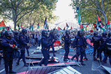 Las protestas pro-Palestina en las calles de Madrid.