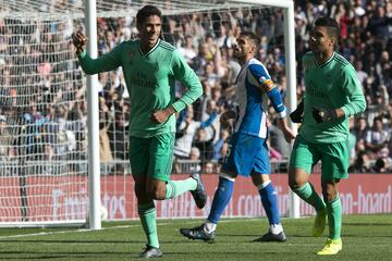 Varane scores. 1-0. Min.36