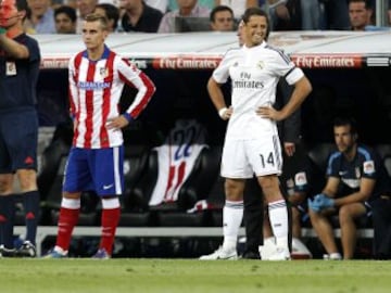 Debut de Chicharito ante el Atlético de Madrid el 13 de septiembre de 2014.

