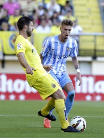 Villarreal-Málaga.
Bojan Jokic y Samu Castillejo.