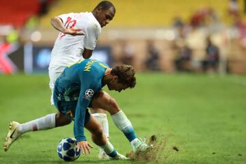 Pitch problems | AS Monaco and Atletico Madrid at the Stade Louis II.