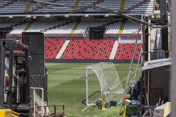 Las obras del Estadio de Vallecas en imágenes