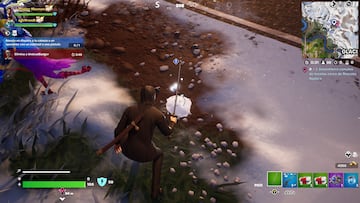 fortnite misiones odisea mision fase 2 de 4 desentierra cumulos de teselas cerca de rescate rustico