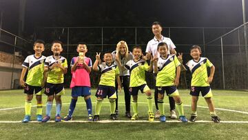 Ruby, con sus alumnos de la Academia.