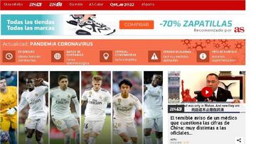 AS.com cierra marzo con récord: 95.5 millones de navegadores