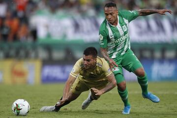 Daniel Muñoz, al minuto 35, anotó el único gol del compromiso en el Atanasio Girardot. Los verdes sumaron tres puntos que los aseguran como líderes del torneo.