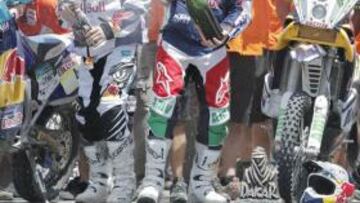 <b>EL DESQUITE. </b>Mar Coma pudo regresar ayer a lo más alto del podio después de que el año pasado se quedara fuera de él. Esta vez le escoltaron Despres y Rodrigues.