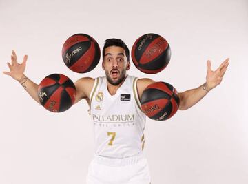 Facundo Campazzo, durante la sesión de fotos oficial de la temporada.