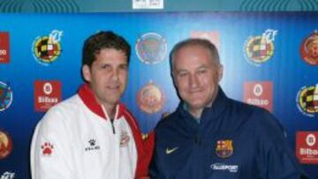 DUELO. Duda y Carmona, los técnicos de los dos finalistas.