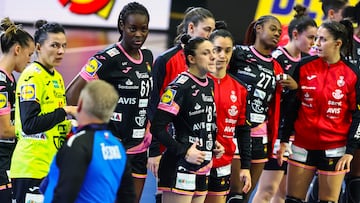 Las Guerreras de la selección española de balonmano, tras su derrota ante República Checa en el Mundial de Balonmano Femenino 2023.