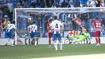 Oblak batido en el 3-0 del Espanyol en Cornella.