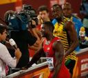 Gatlin, el más rápido (9.83), y Bolt (9.96), quinto tiempo para semis