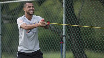 Rafael Carioca, mediocampista brasile&ntilde;o de Tigres, en un entrenamiento. 