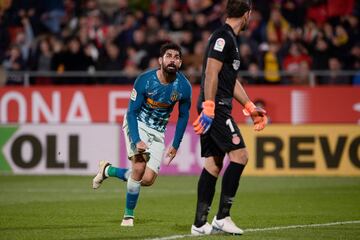 Girona 1-1 Atlético de Madrid | Envío larguísimo de Correa que controló perfectamente Diego Costa entre los dos centrales y el defensa Ramalho, en su intento de despeje, se introduce el balón en su portería.