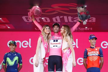 El colombiano terminó segundo en el Giro 2017, detrás de Tom Dumoulin. Sexto podio para Quintana en las grandes del ciclismo.