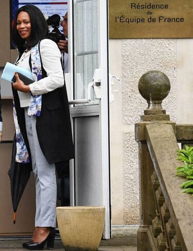 Laura Flessel: Ministra francesa con su selección en Rusia