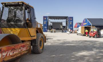 Ya están preparadas las Fan zones del Sevilla y Barça