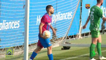 El esperado primer gol de Agüero con el Barça no puede ser más típico de él: 100% Kun