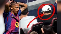 La imagen de Raphinha en las gradas del Camp Nou durante el 0-2 ante el Atleti que se han hecho virales
