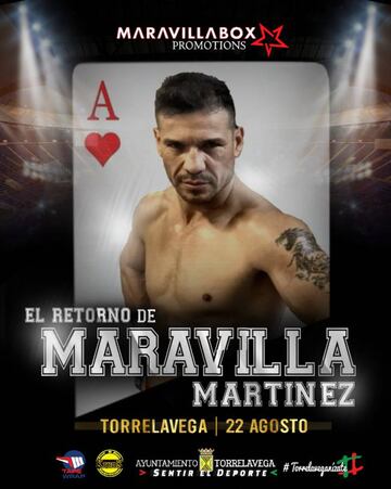 Cartel promocional del regreso de Maravilla Martínez.