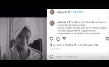 La reflexi¨®n de Julia Janeiro por su 19 cumplea?os