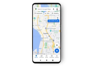 Google Maps te informa del nivel de contagios Covid en tu zona