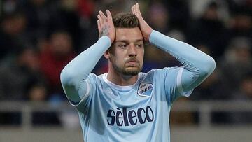 El centrocampista serbio del Lazio, Sergej Milinkovic-Savic, durante un partido.