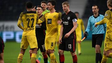 Rafael Santos Borré, delantero Eintracht Frankfurt, habló en el VBAR de Caracol Radio sobre lo que pasó con Haaland, estrella del Borussia Dortmund
