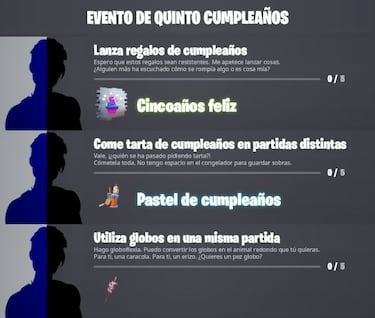 Evento Quinto Cumpleaños de Fortnite: fechas, horarios y todos los detalles