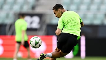 Antony, durante un entrenamiento.