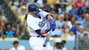 Enrique Hernández, de Los Angeles Dodgers.
