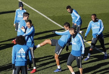 El Madrid prepara el partido contra el Villarreal